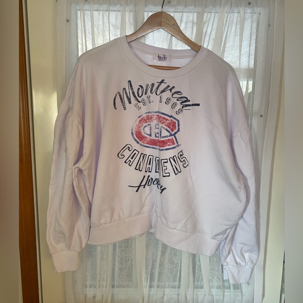Montreal Canadians White Sweatshirt